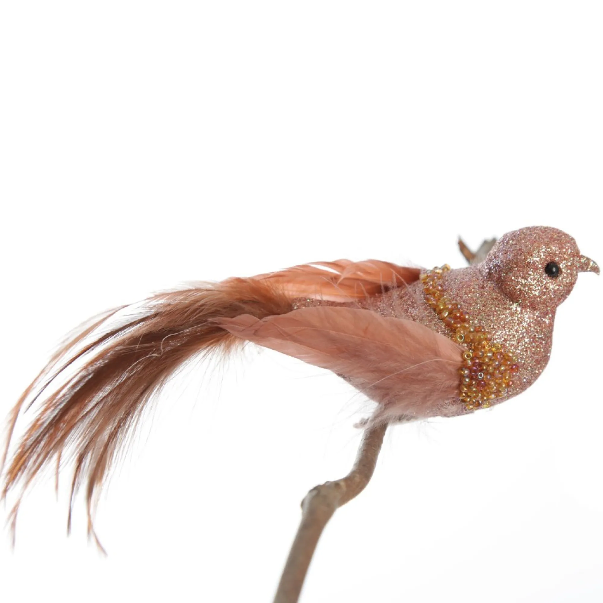 Rose Gold Beaded Glitter Bird Sale