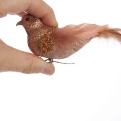 Rose Gold Beaded Glitter Bird Sale