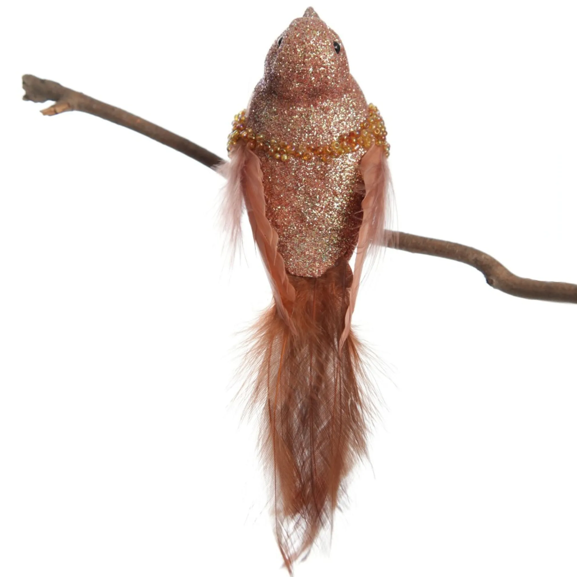 Rose Gold Beaded Glitter Bird Sale
