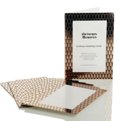 Rose Gold Christmas Tree - Photo Greeting Cards 10 Pack Flash Sale