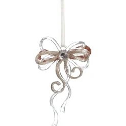 Rose Gold Glitter and Clear Acrylic Bow Tree Decoration Store