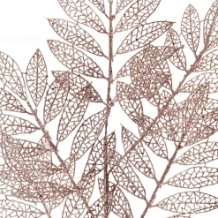 Rose Gold Glitter Mesh Leaf Spray Best Sale