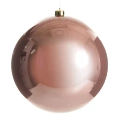 Rose Gold Jumbo Shatterproof Christmas Bauble Decoration New