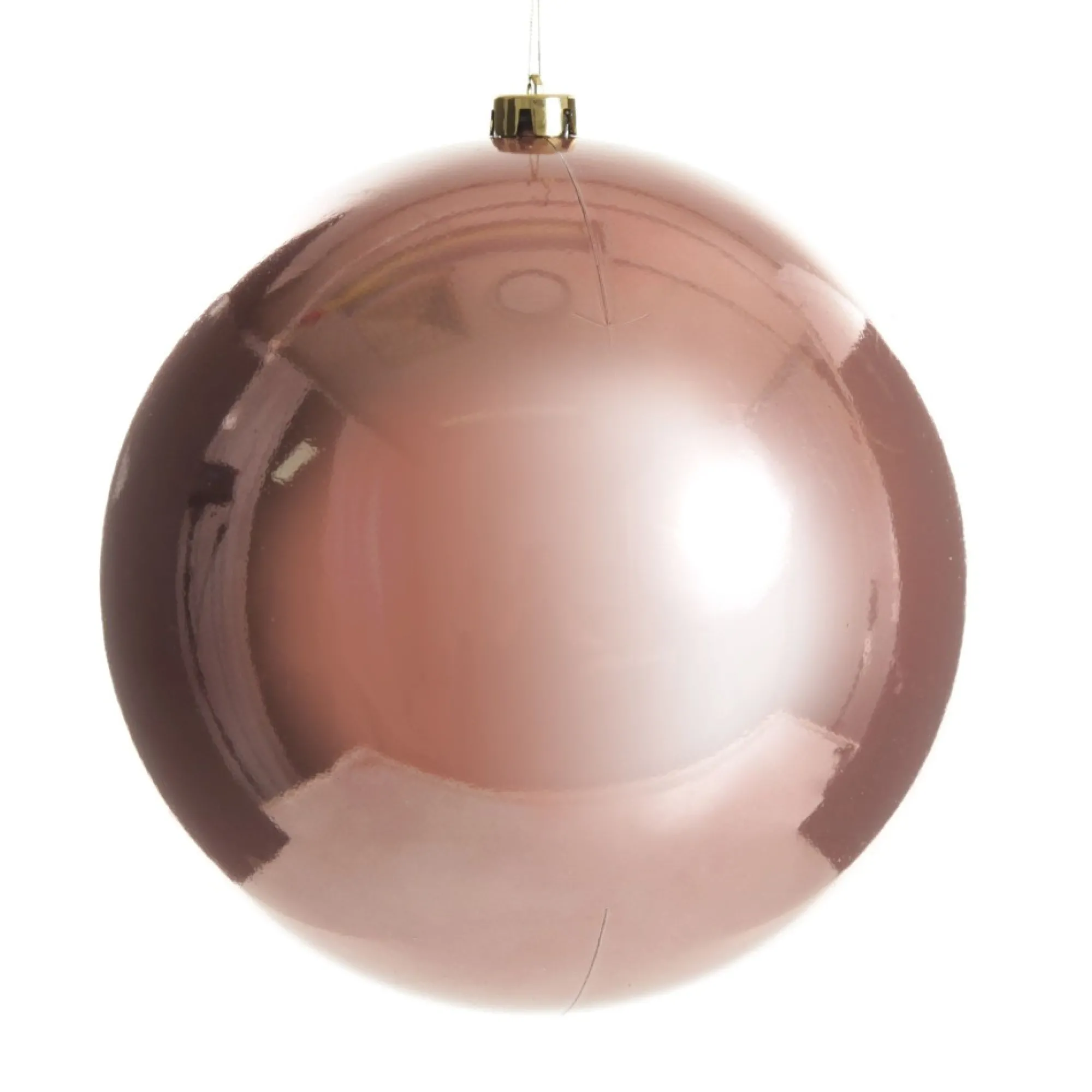 Rose Gold Jumbo Shatterproof Christmas Bauble Decoration New