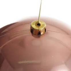 Rose Gold Jumbo Shatterproof Christmas Bauble Decoration New
