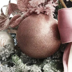 Rose Gold Jumbo Shatterproof Christmas Bauble Decoration New