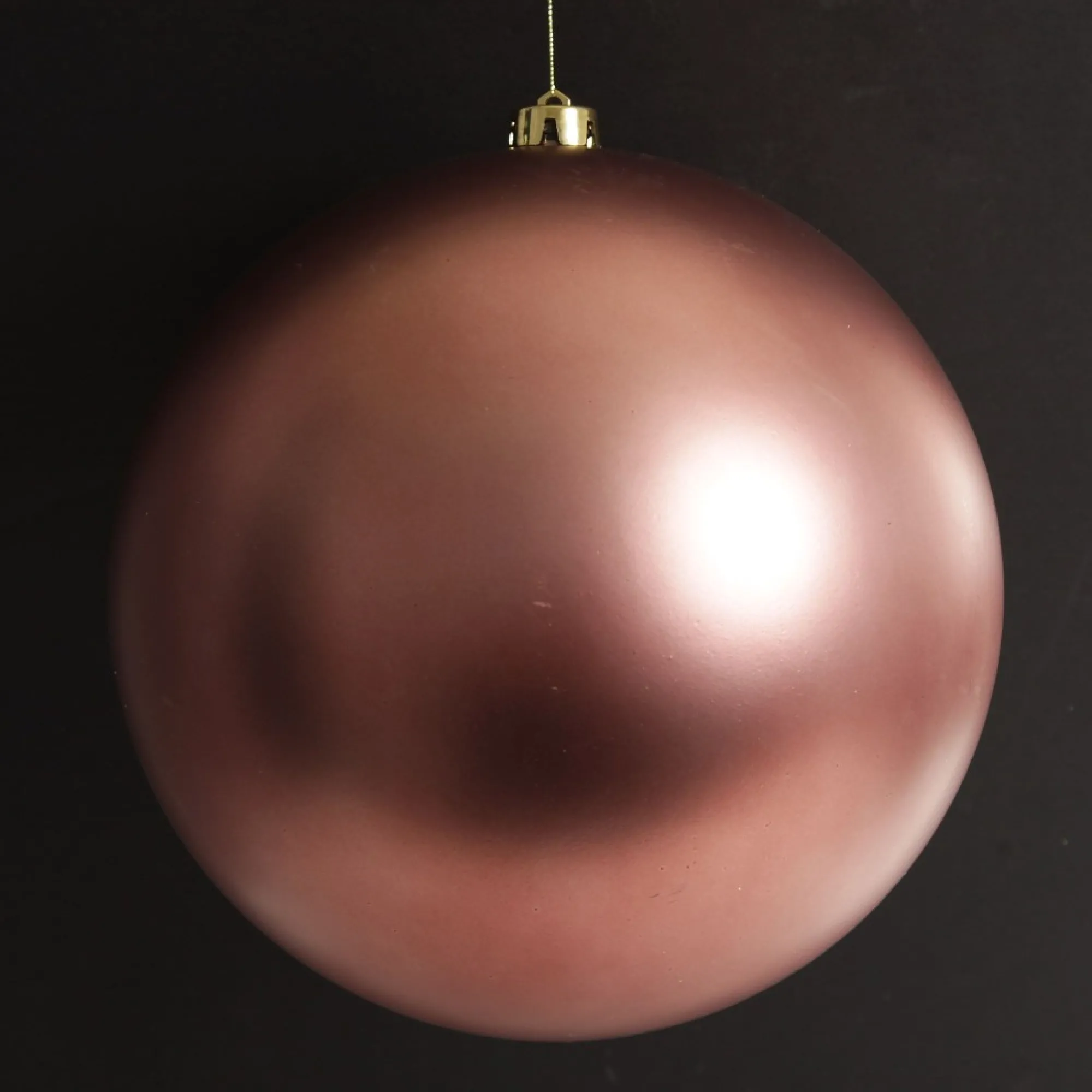 Rose Gold Jumbo Shatterproof Christmas Bauble Decoration New