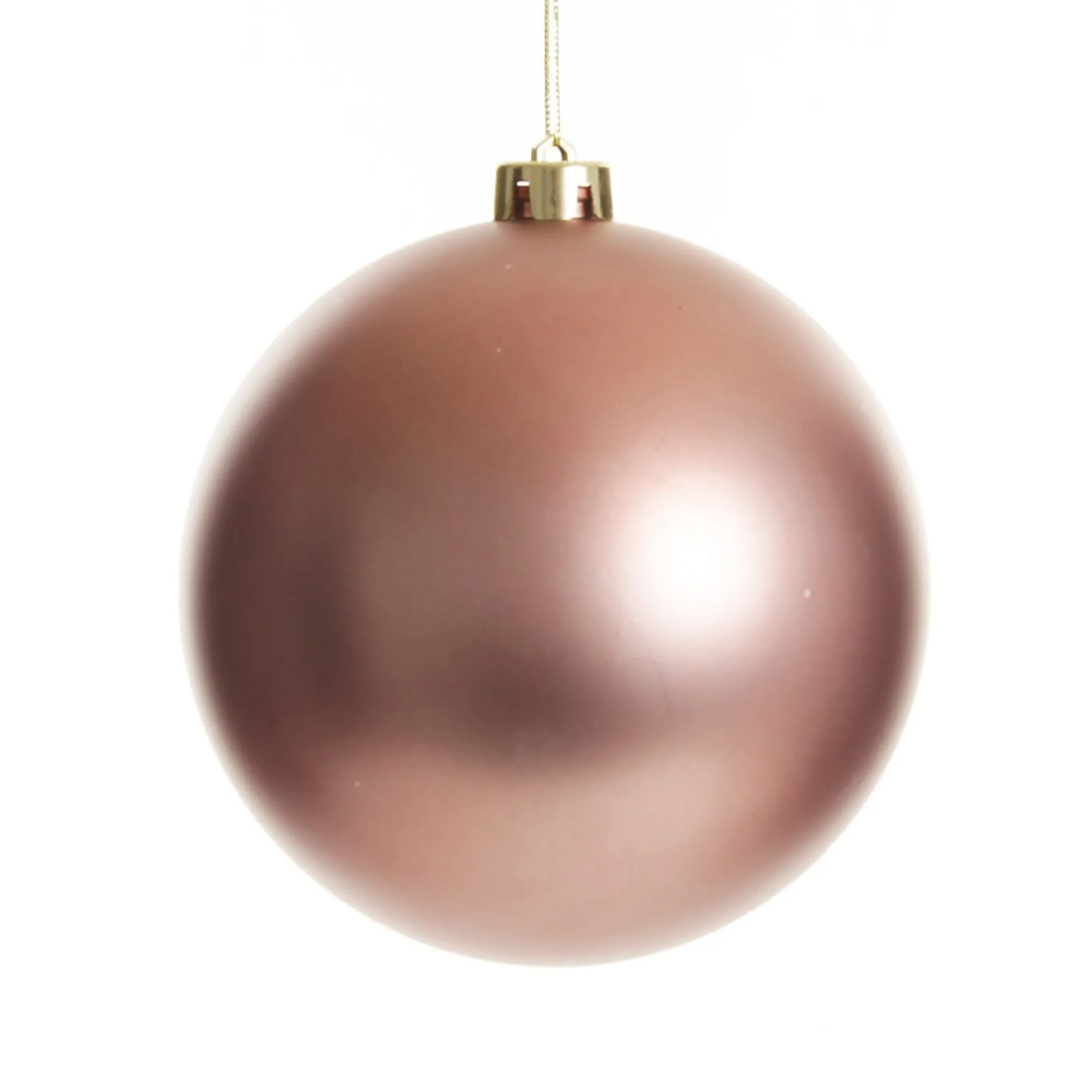 Rose Gold Jumbo Shatterproof Christmas Bauble Decoration New