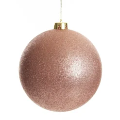 Rose Gold Jumbo Shatterproof Christmas Bauble Decoration New