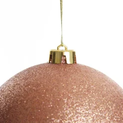 Rose Gold Jumbo Shatterproof Christmas Bauble Decoration New