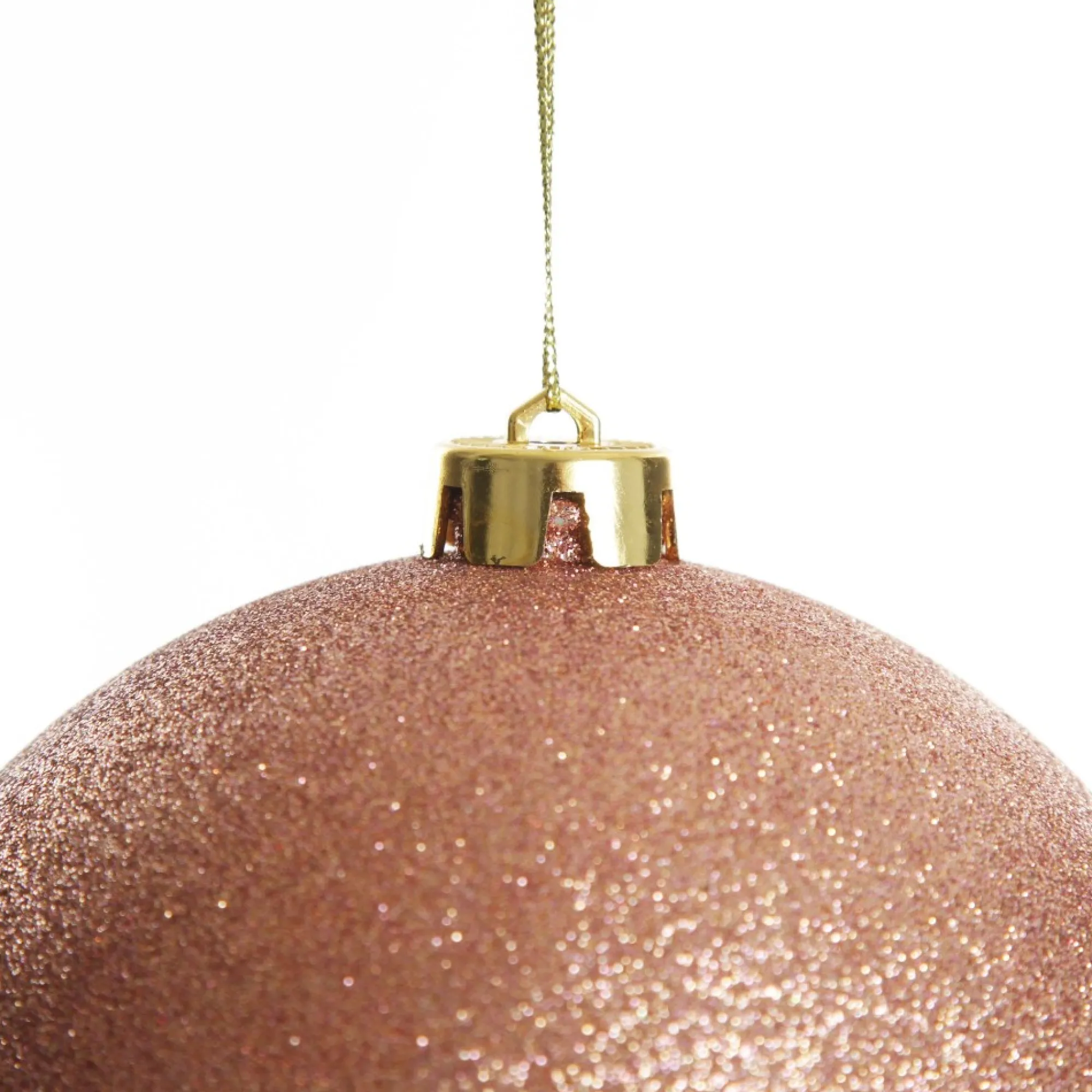 Rose Gold Jumbo Shatterproof Christmas Bauble Decoration New
