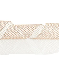 Rose Gold Mesh Wired Christmas RIbbon Garland Fashion