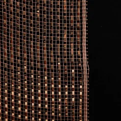 Rose Gold Metallic Stripe Decomesh Roll New