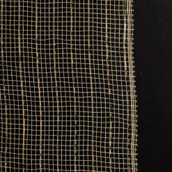 Rose Gold Metallic Thread Decomesh Roll Fashion