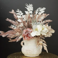 Rose Gold Sequin Leaves and Spike Spray Online