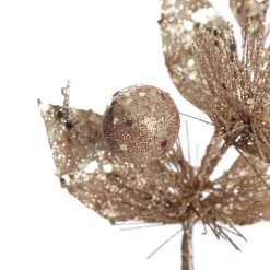 Rose Gold Sequin Leaves and Spike Spray Online