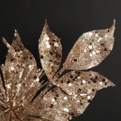Rose Gold Sequin Leaves and Spike Spray Online