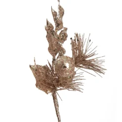 Rose Gold Sequin Leaves and Spike Spray Online