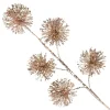 Rose Gold Sequin Puff Flower Spray Cheap