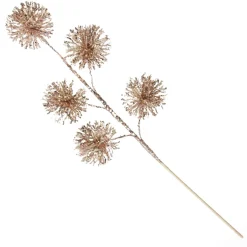 Rose Gold Sequin Puff Flower Spray Cheap