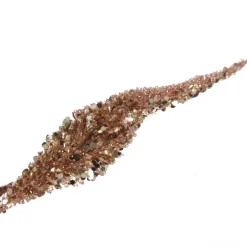 Rose Gold Sequin Spikey Leaf Spray Cheap