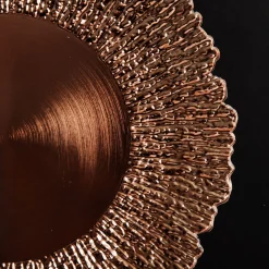 Rose Gold Sunburst Christmas Charger Plate Cheap