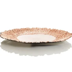Rose Gold Sunburst Christmas Charger Plate Cheap