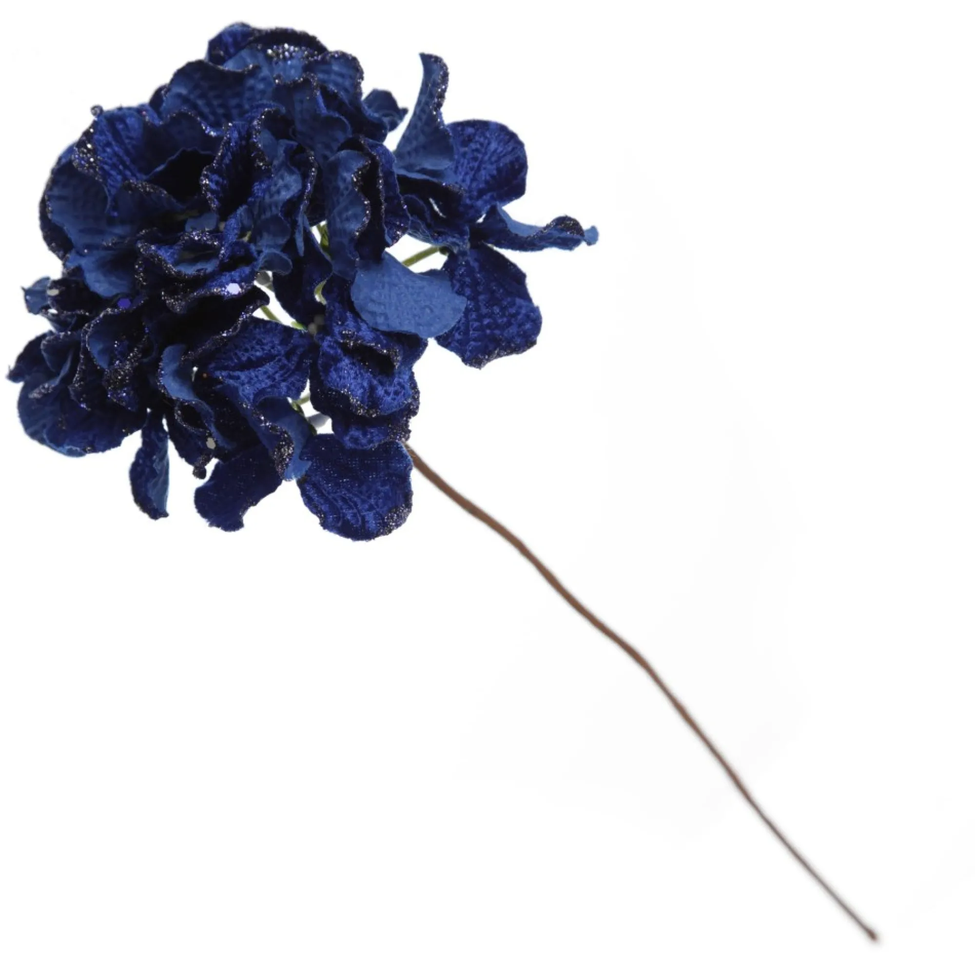 Royal Blue Hydrangea Flower Stem New
