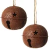 Rusted Bell Decorations 8cm - Set of 2 Discount
