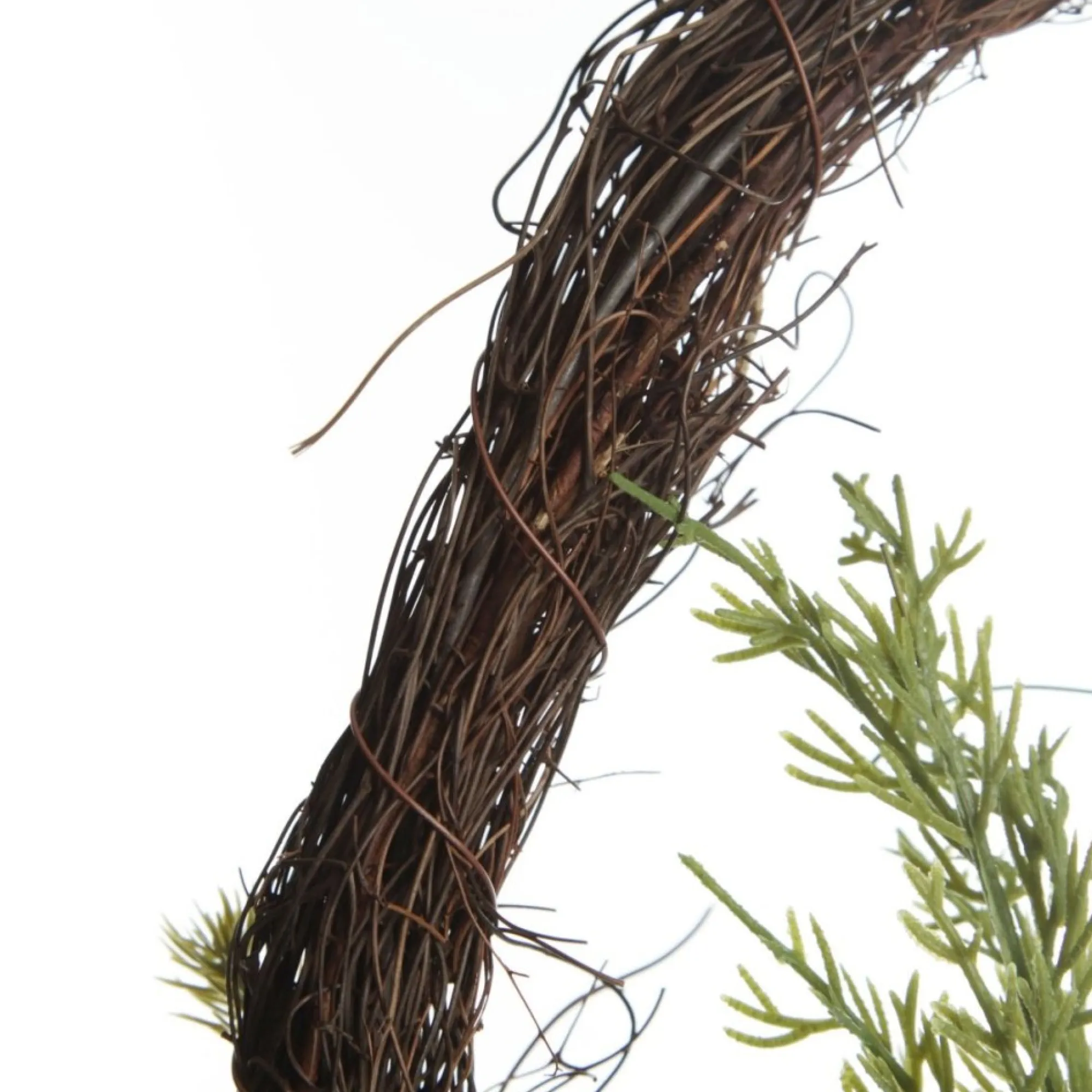 Rustic Pine and Cone Basket Christmas Wall Hanging Outlet