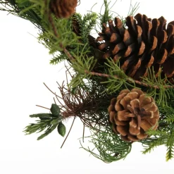 Rustic Pine and Cone Christmas Wreath Flash Sale