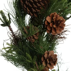 Rustic Pine and Cone Christmas Wreath Flash Sale