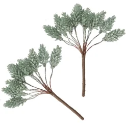 Sage Glitter Pinecone Clusters - Set of 2 Outlet