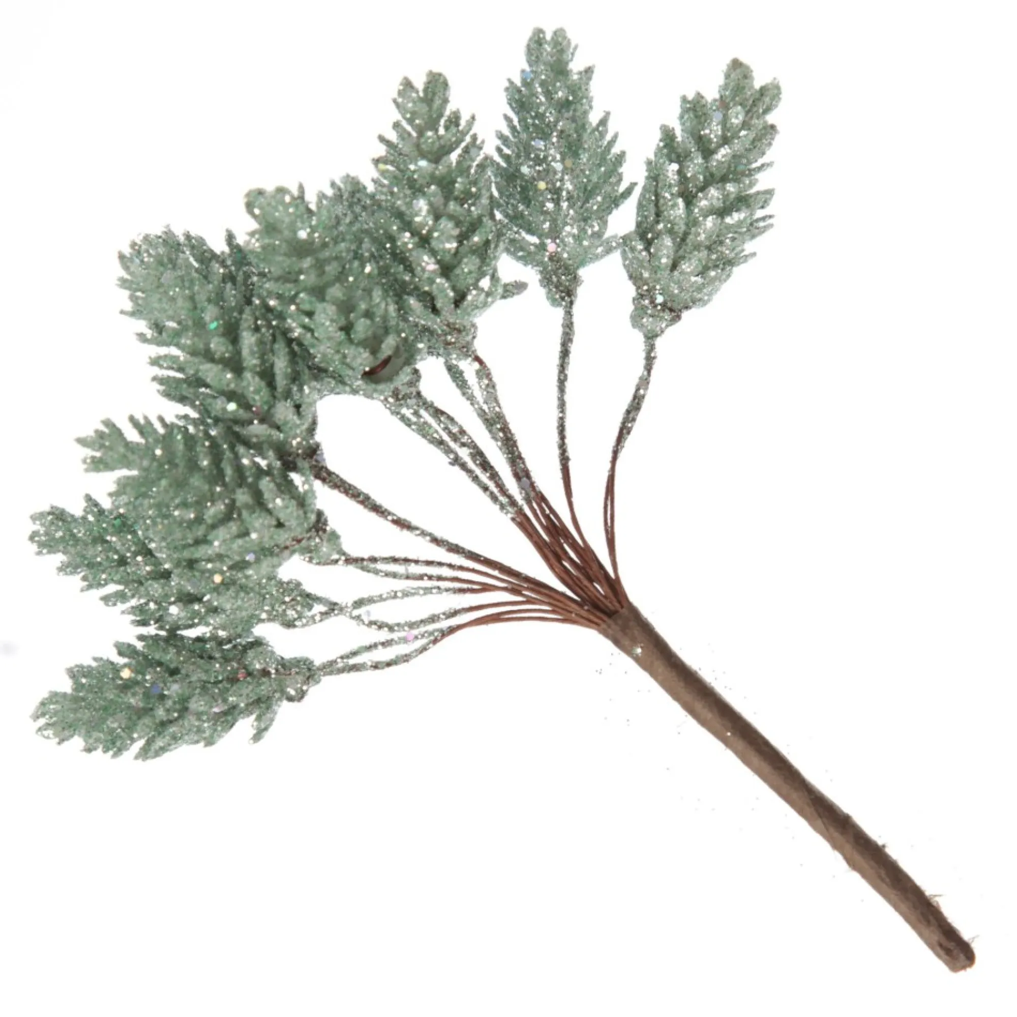 Sage Glitter Pinecone Clusters - Set of 2 Outlet