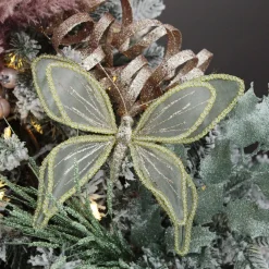 Sage Green and Sequin Delicate Butterfly Clearance