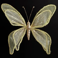 Sage Green and Sequin Delicate Butterfly Clearance