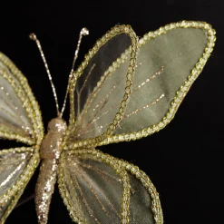 Sage Green and Sequin Delicate Butterfly Clearance