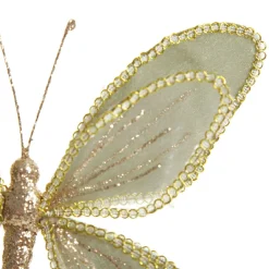 Sage Green and Sequin Delicate Butterfly Clearance