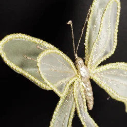 Sage Green and Sequin Delicate Butterfly Clearance