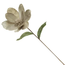 Sage Mixed Petal Magnolia Flower Stem with Beads Flash Sale