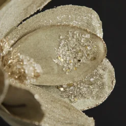 Sage Mixed Petal Magnolia Flower Stem with Beads Flash Sale