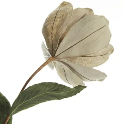 Sage Mixed Petal Magnolia Flower Stem with Beads Flash Sale