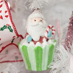 Santa Cupcake Christmas Tree Decoration Discount