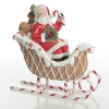 Santa in Gingerbread Sleigh Christmas Ornament Cheap