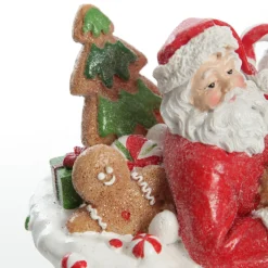 Santa in Gingerbread Sleigh Christmas Ornament Cheap