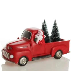 Santa in Red Ute Lightup Musical Ornament Online