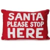 Santa Please Stop Here Christmas Cushion Cover Hot