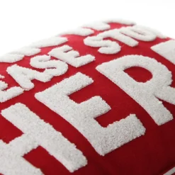 Santa Please Stop Here Christmas Cushion Cover Hot