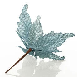 Seafoam Blue Burlap Flower Hot