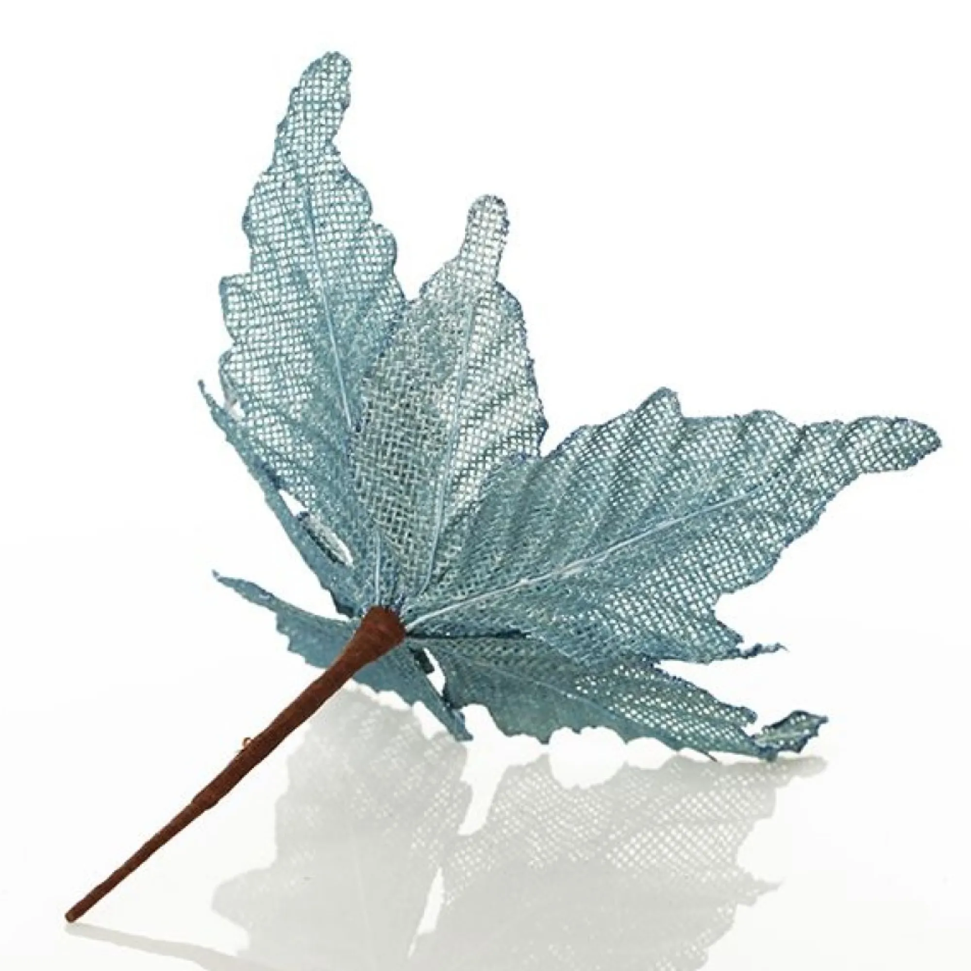 Seafoam Blue Burlap Flower Hot